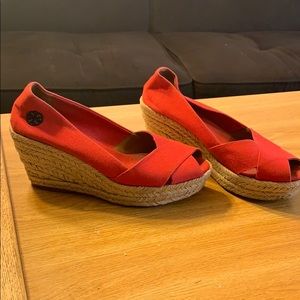 Tory Burch Red wedges